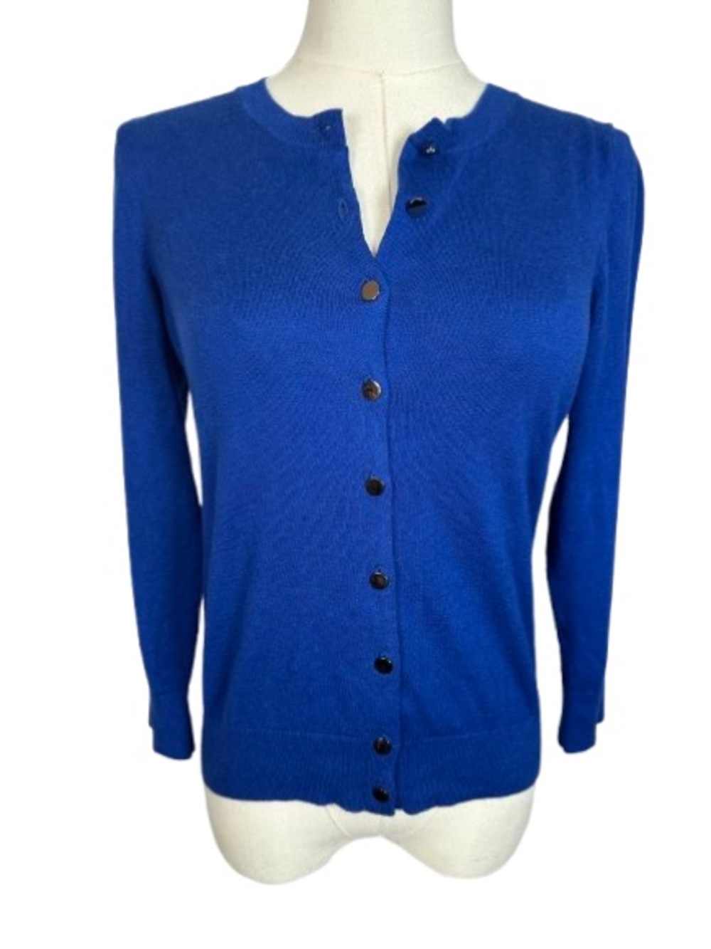 Banana Republic Royal Blue Button-Front Cardigan